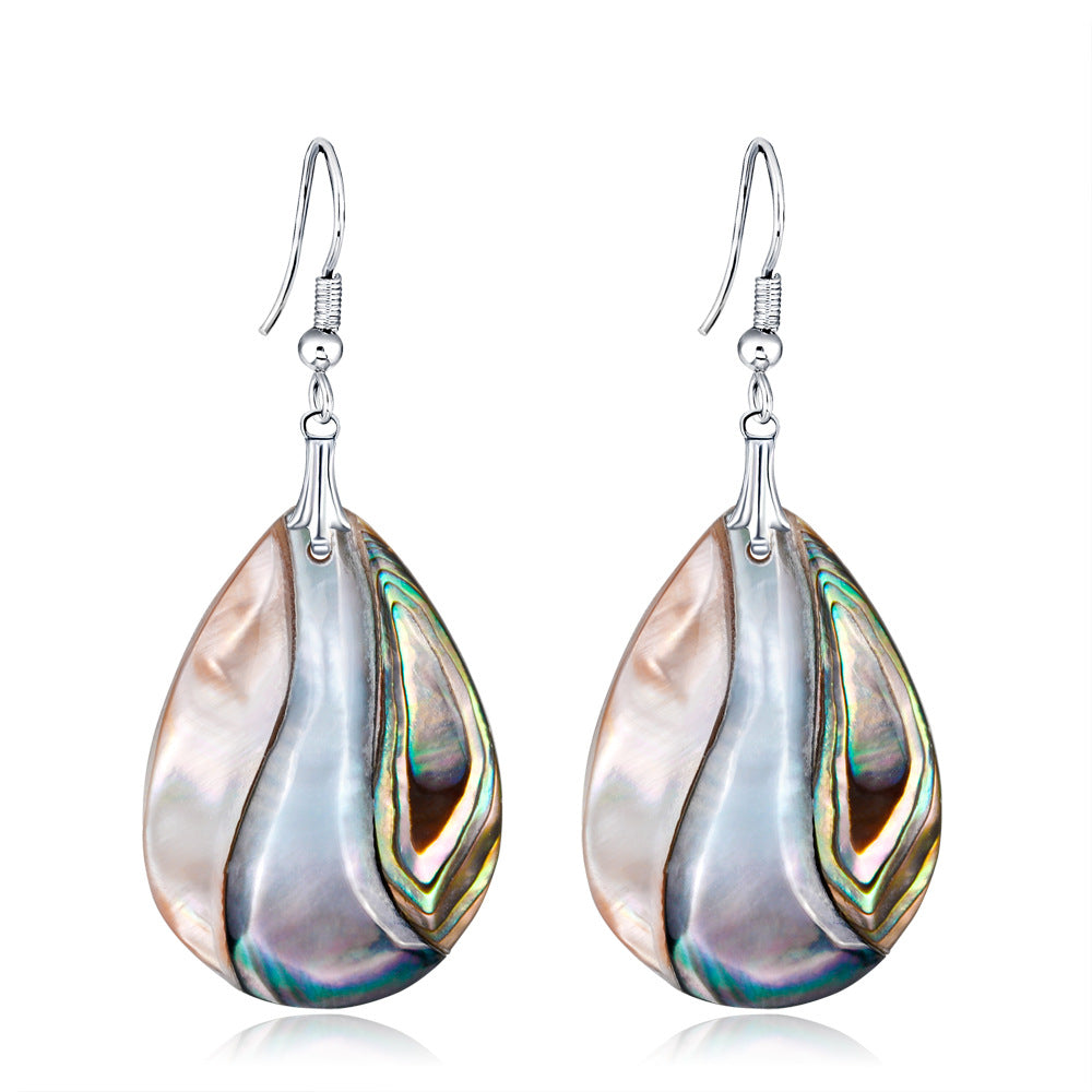 Wholesale Shell Render Water Drop Earrings